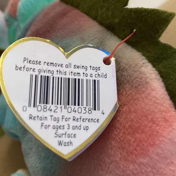 Ty Beanie Baby Original. IGGY the Iguana. Born August 12, 1997. Rare. Retired - Picture 9 of 12